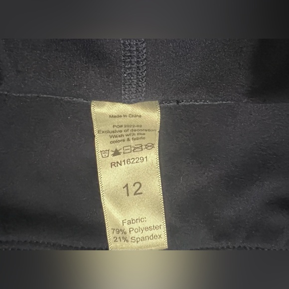 SweetFlexx Hi-Rise Resistance Activewear Blue Leggings with Side Pockets Size 12 - Picture 6 of 7